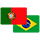 icon flag Portugal e Brasil